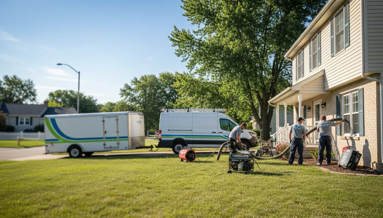 Flooded Basement Restoration And Cleanup With Repair in Williamsfield, IL near me